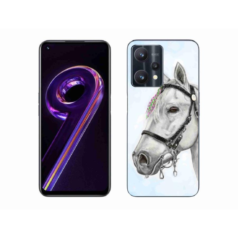 Zselés borítás mmCase a Realme 9 Pro 5G készülékhez - fehér ló 1