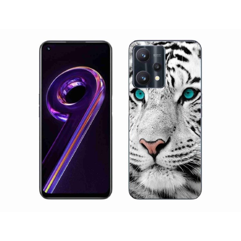 Gél borítás mmCase a Realme 9 Pro 5G készülékhez - fehér tigris