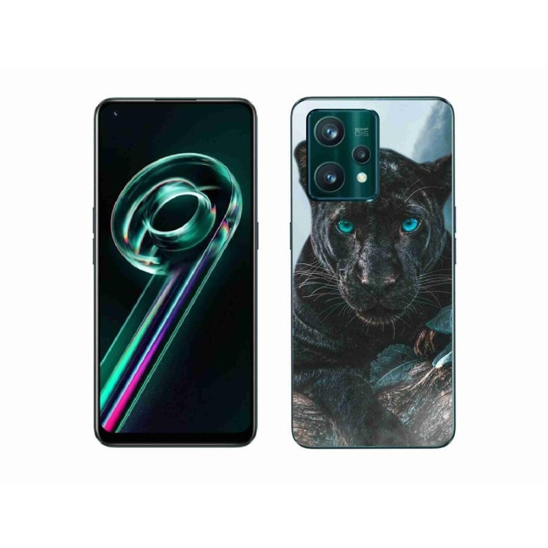 Gél borítás mmCase a Realme 9 Pro+ 5G készülékhez - fekete párduc