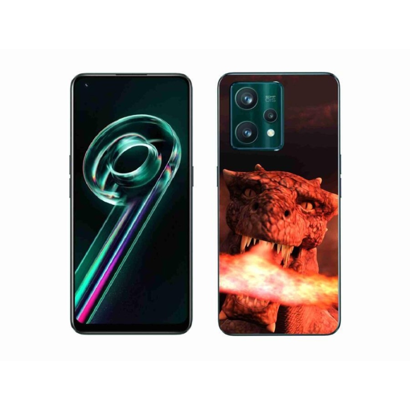 Zselés borítás mmCase a Realme 9 Pro+ 5G számára - sárkány