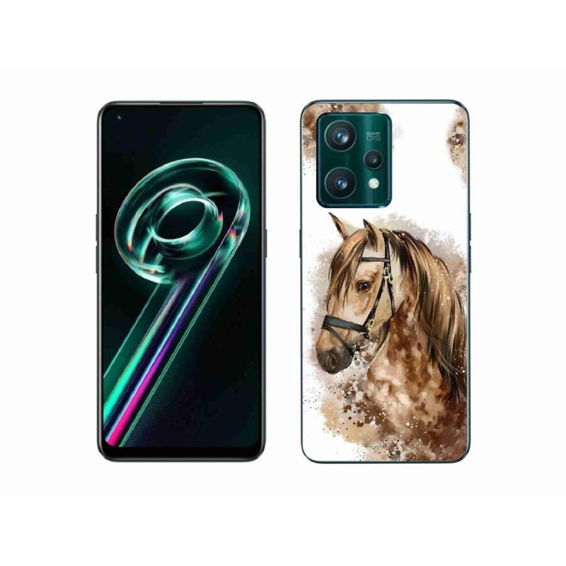 Zselés borítás mmCase a Realme 9 Pro+ 5G készülékhez - barna rajzfilm ló