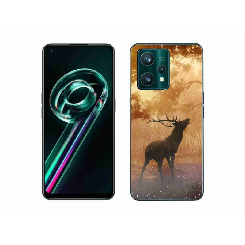Zselés borítás mmCase a Realme 9 Pro+ 5G számára - szarvasok a vadászaton