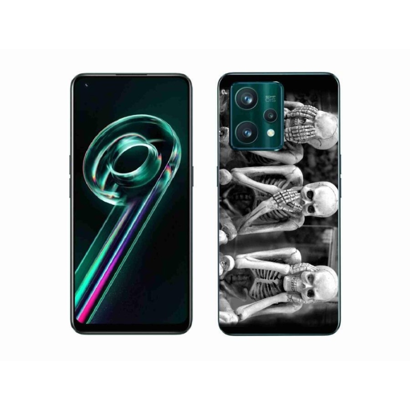 Gél borítás mmCase a Realme 9 Pro+ 5G készülékhez - csontvázak