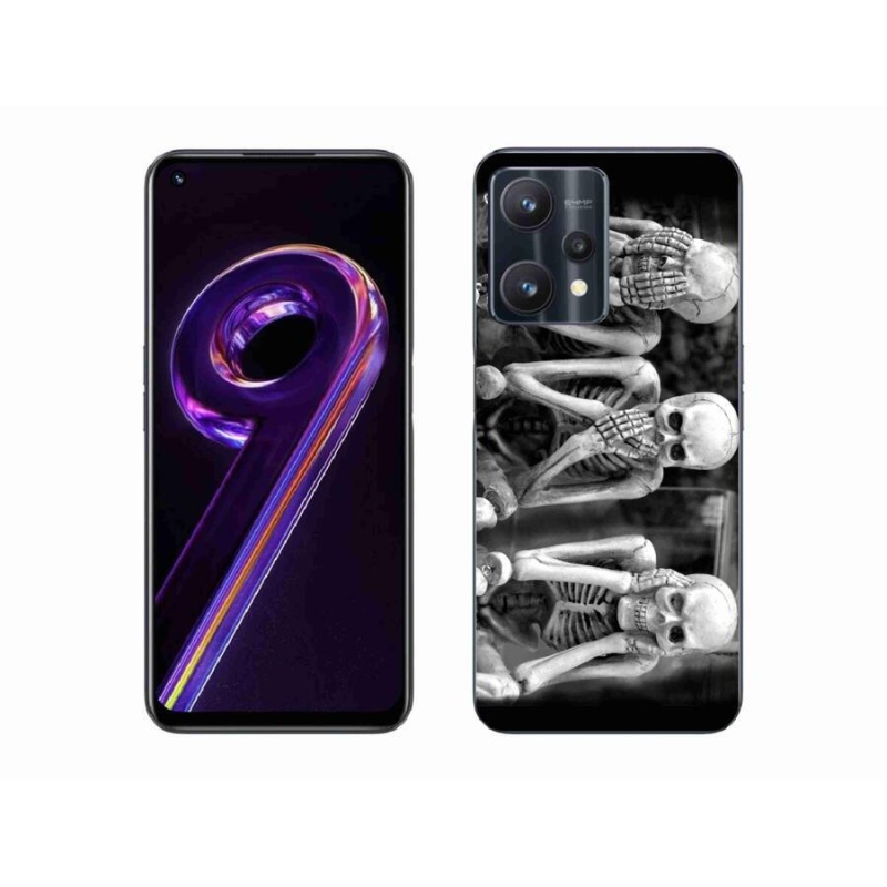 Gél borítás mmCase a Realme 9 Pro 5G számára - csontvázak