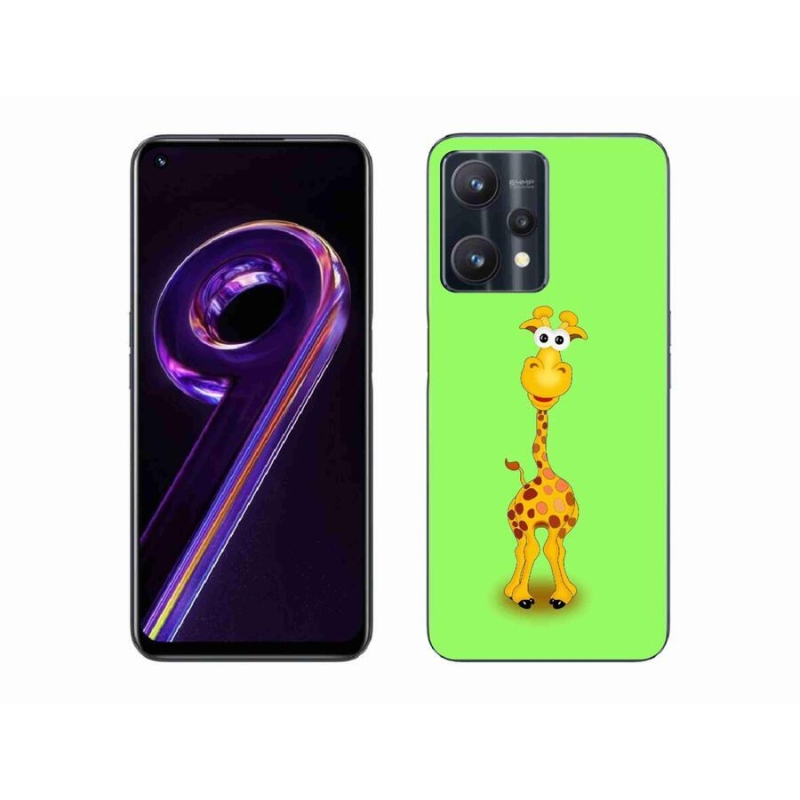 Gél borítás mmCase a Realme 9 Pro 5G készülékhez - rajzfilm zsiráf