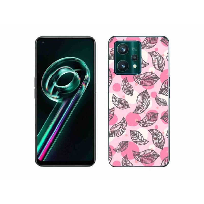 Gél borítás mmCase a Realme 9 Pro+ 5G számára - rajzfilmes hulló levelek