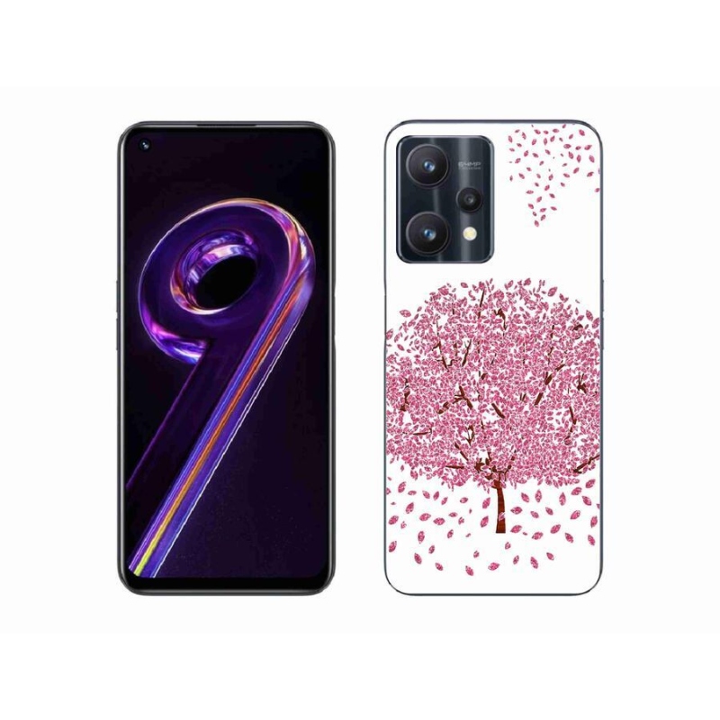 Gél borítás mmCase a Realme 9 Pro 5G készülékhez - rajzfilmfa levelekkel