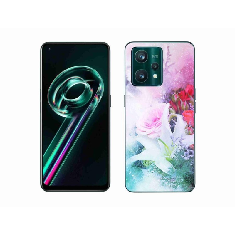 Gél borítás mmCase a Realme 9 Pro+ 5G számára - virágok 4