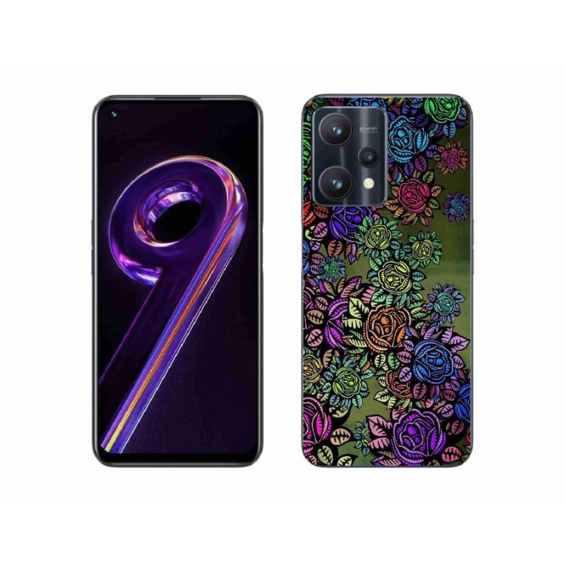 Gél borító mmCase a Realme 9 Pro 5G készülékhez - virágok 6