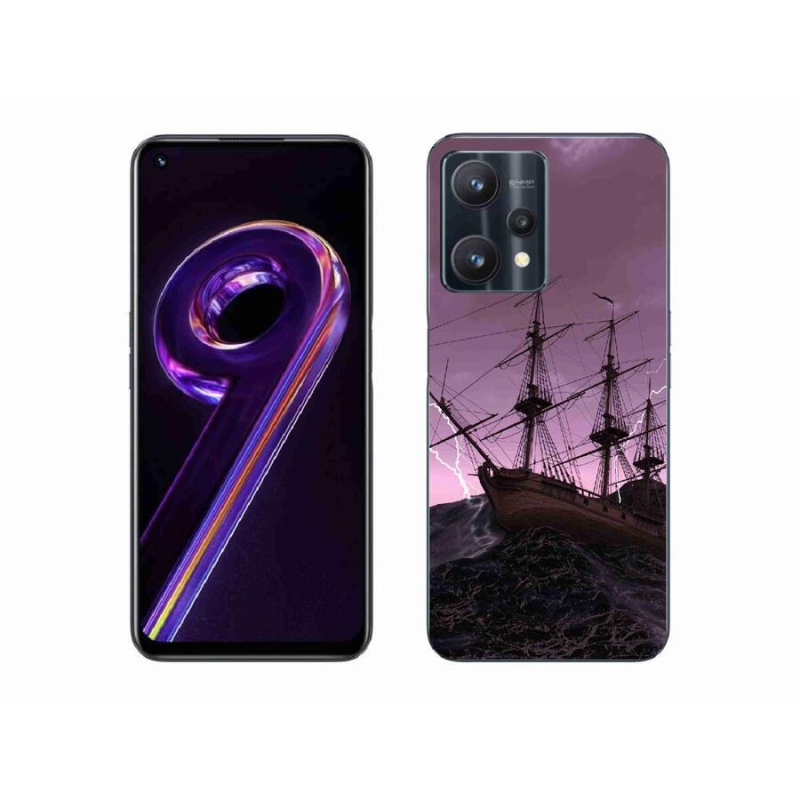 Gél borítás mmCase a Realme 9 Pro 5G számára - hajó a viharban