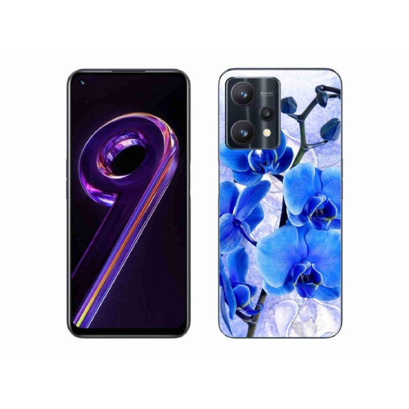 Gél borítás mmCase a Realme 9 Pro 5G készülékhez - kék virágok