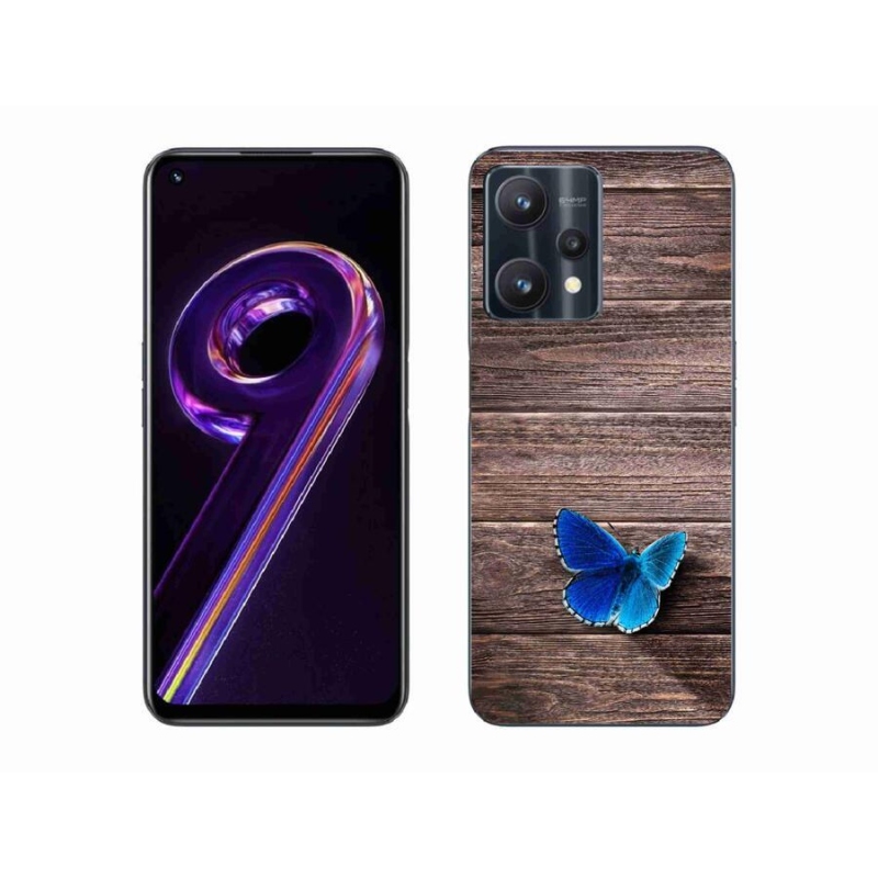 Zselés borítás mmCase a Realme 9 Pro 5G készülékhez - kék pillangó 1