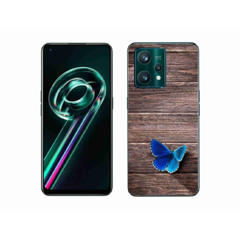 Zselés borítás mmCase a Realme 9 Pro+ 5G készülékhez - kék pillangó 1