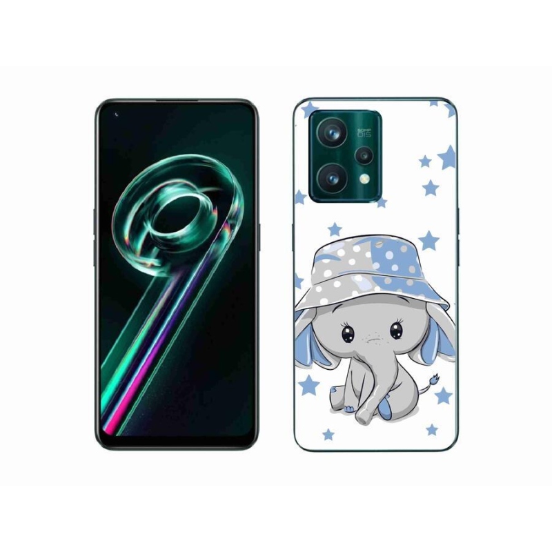 Gél borítás mmCase a Realme 9 Pro+ 5G készülékhez - kék elefánt