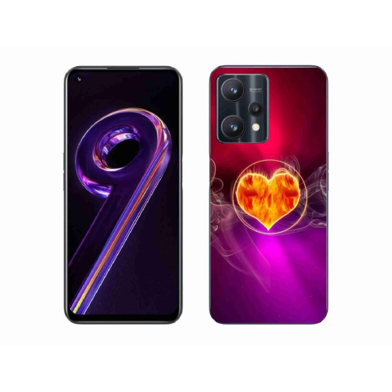 Gél borítás mmCase a Realme 9 Pro 5G készülékhez - tüzes szív
