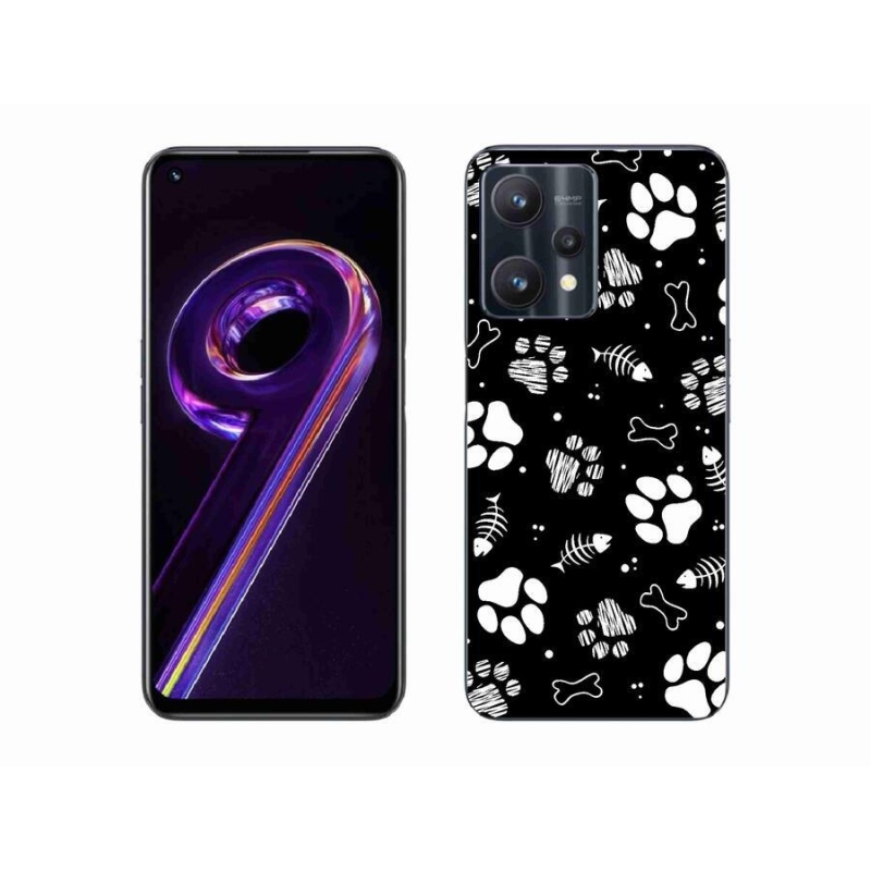 Gél borítás mmCase a Realme 9 Pro 5G készülékhez - kutyamancsok