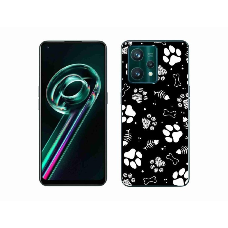 Gél borítás mmCase a Realme 9 Pro+ 5G készülékhez - kutyamancsok