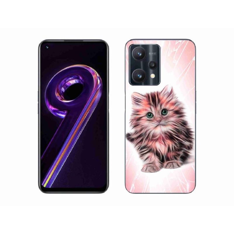 Gél borítás mmCase a Realme 9 Pro 5G számára - aranyos cica