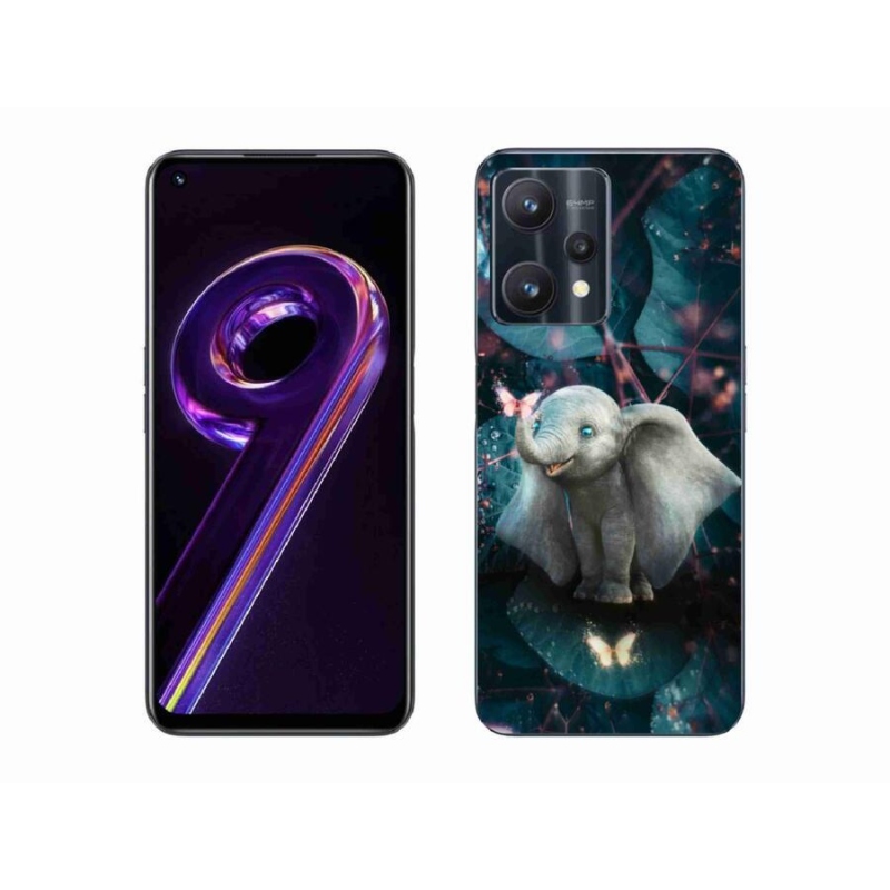 Gél borítás mmCase a Realme 9 Pro 5G készülékhez - aranyos elefánt