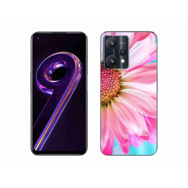 Gél borítás mmCase a Realme 9 Pro 5G készülékhez - rózsaszín virág