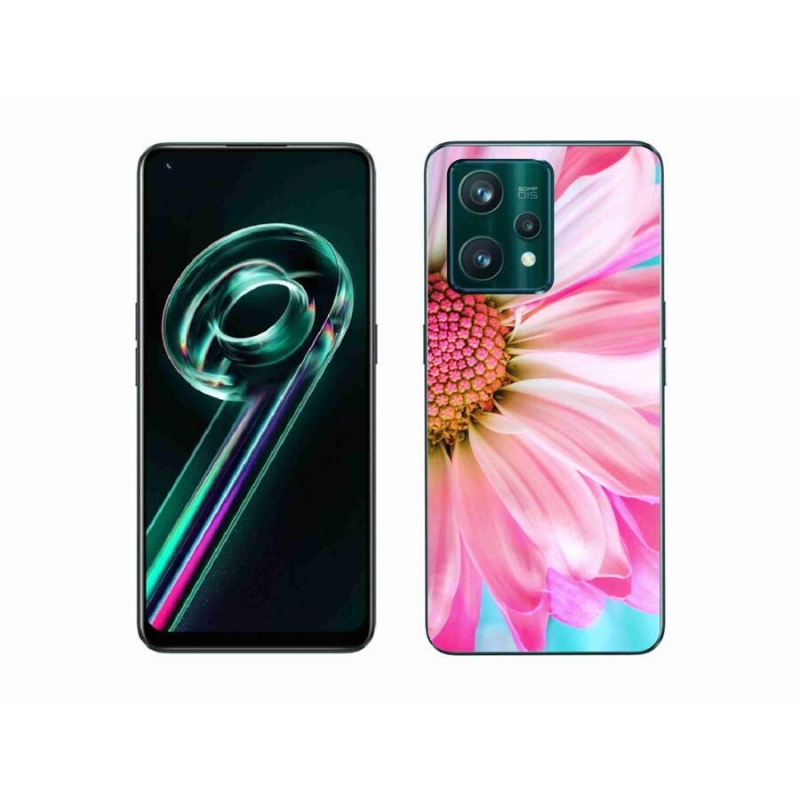 Gél védőhuzat mmCase a Realme 9 Pro+ 5G készülékhez - rózsaszín virág