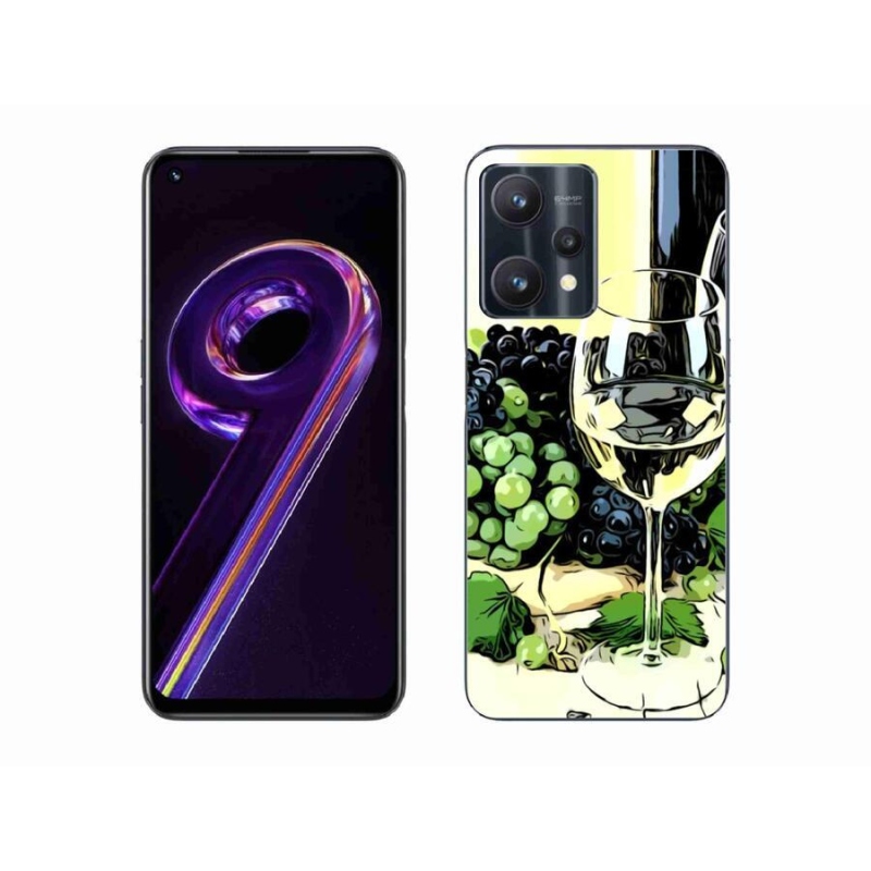 Gél borító mmCase a Realme 9 Pro 5G készülékhez - pohár bor