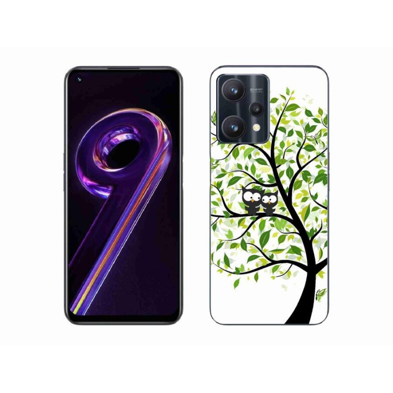 Gél borítás mmCase a Realme 9 Pro 5G számára - baglyok a fán