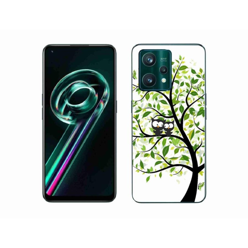 Gél borítás mmCase a Realme 9 Pro+ 5G készülékhez - baglyok a fán