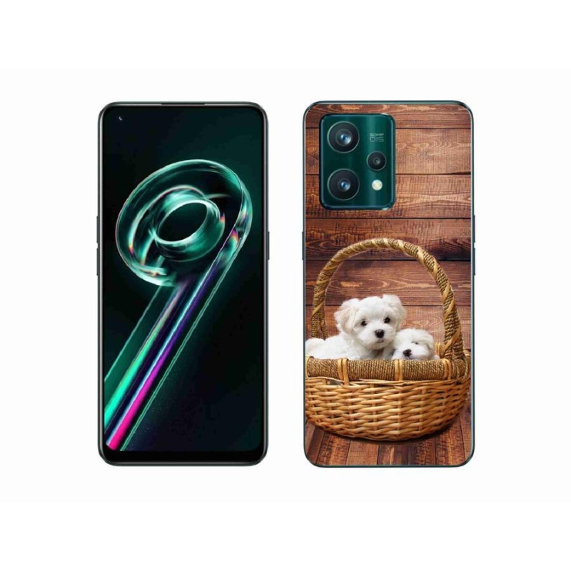 Gél borítás mmCase a Realme 9 Pro+ 5G számára - kölyökkutyák