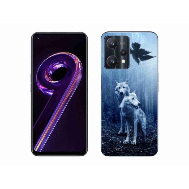 Gél borítás mmCase a Realme 9 Pro 5G számára - farkasok az erdőben