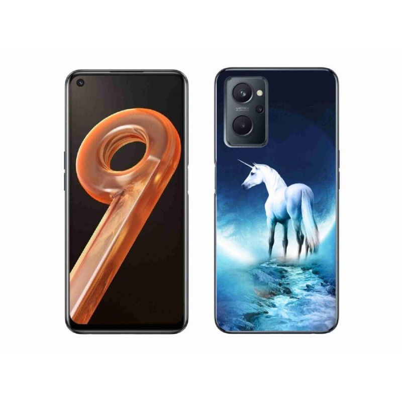 Zselés borítás mmCase a Realme 9i készülékhez - fehér egyszarvú