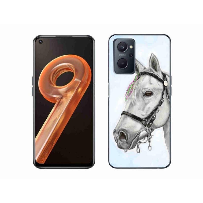 Zselés tok mmCase a Realme 9i készülékhez - fehér ló 1
