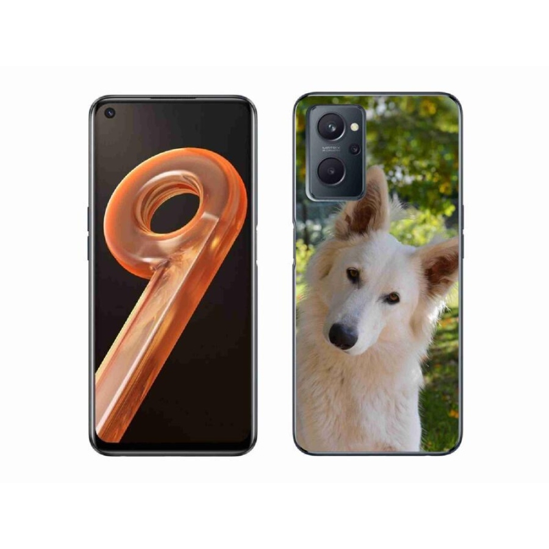 Zselés borítás mmCase a Realme 9i készülékhez - fehér Svájci juhász 1