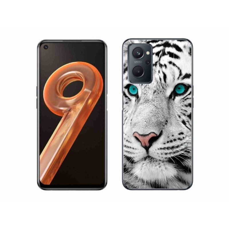 Gél borítás mmCase a Realme 9i készülékhez - fehér tigris