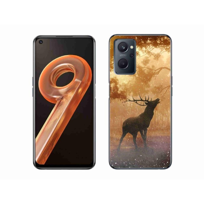 Zselés borítás mmCase a Realme 9i számára - szarvasok a szarvasbőgésben