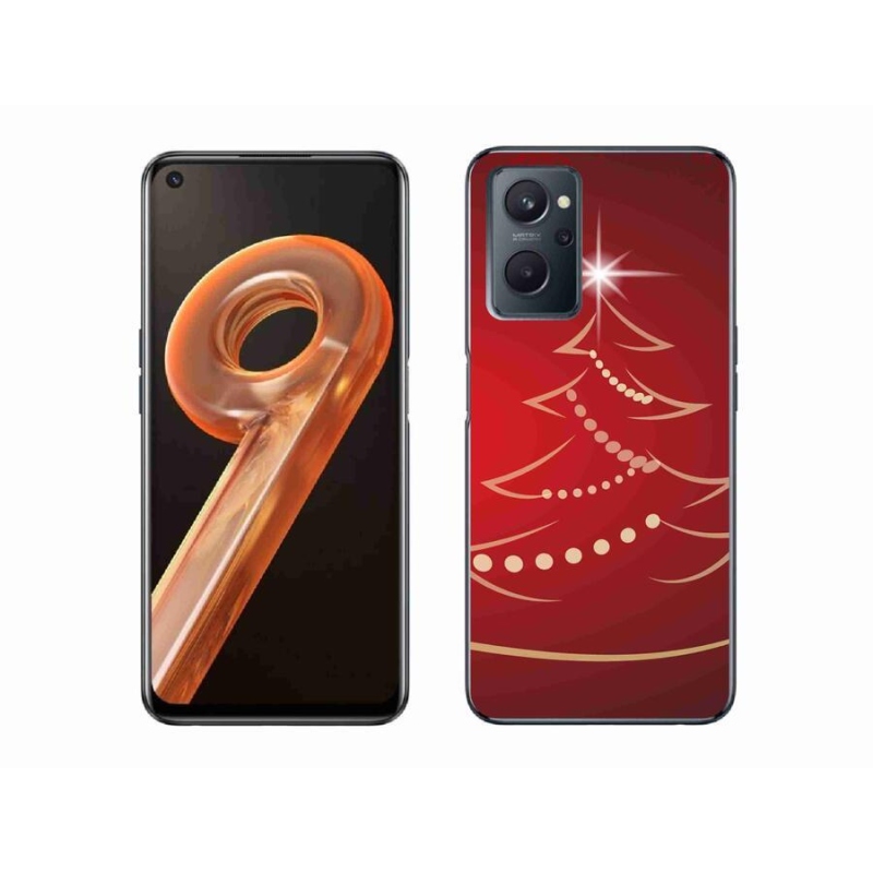 Gél borító mmCase mobilhoz Realme 9i - karácsonyfa karikatúra