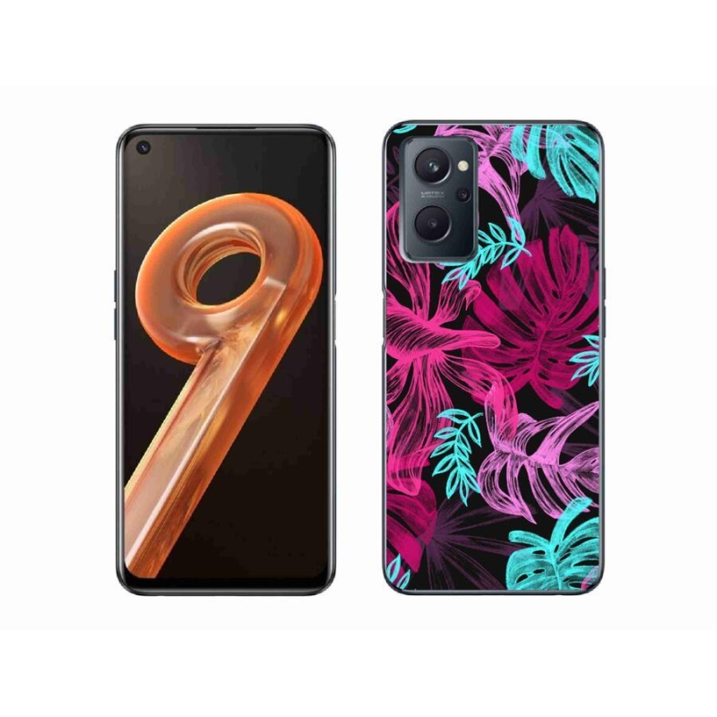 Zselés borító mmCase mobilhoz Realme 9i - virágok 1