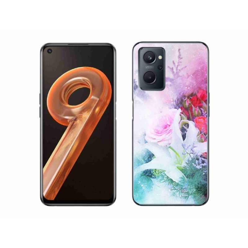 Zselés borító mmCase mobilhoz Realme 9i - virágok 4