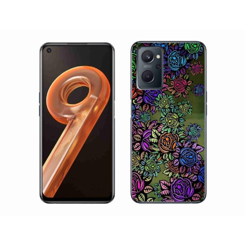 Gél borító mmCase mobilhoz Realme 9i - virágok 6