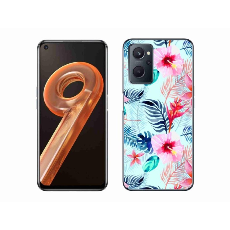 Zselés borító mmCase mobilhoz Realme 9i - virágok
