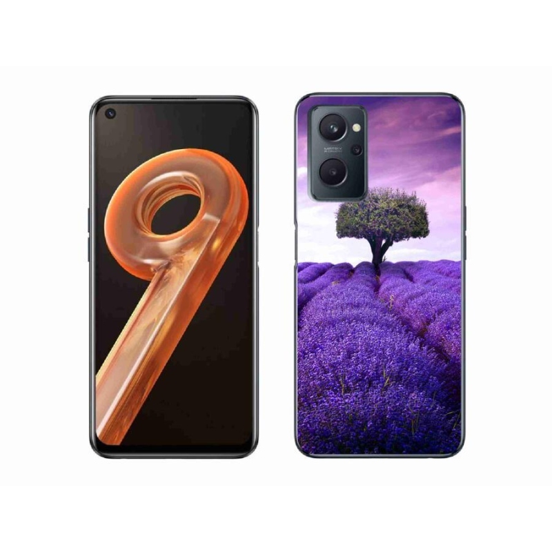 Gél borítás mmCase a Realme 9i készülékhez - levendula rét