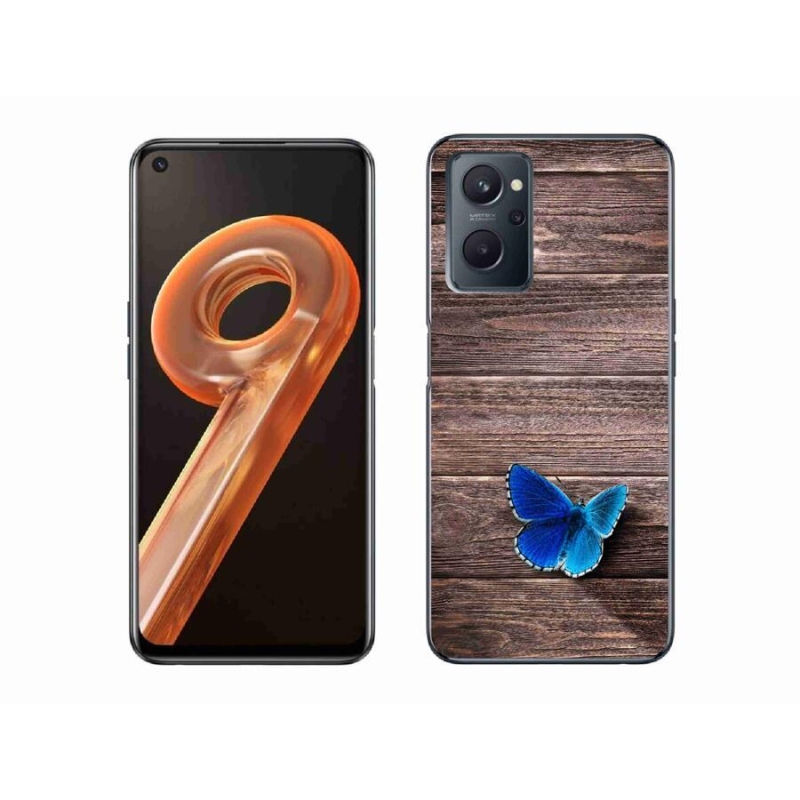 Zselés borítás mmCase a Realme 9i készülékhez - kék pillangó 1