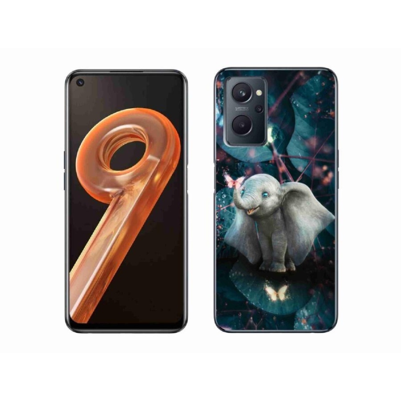 Gél borító mmCase mobilhoz Realme 9i - aranyos elefánt