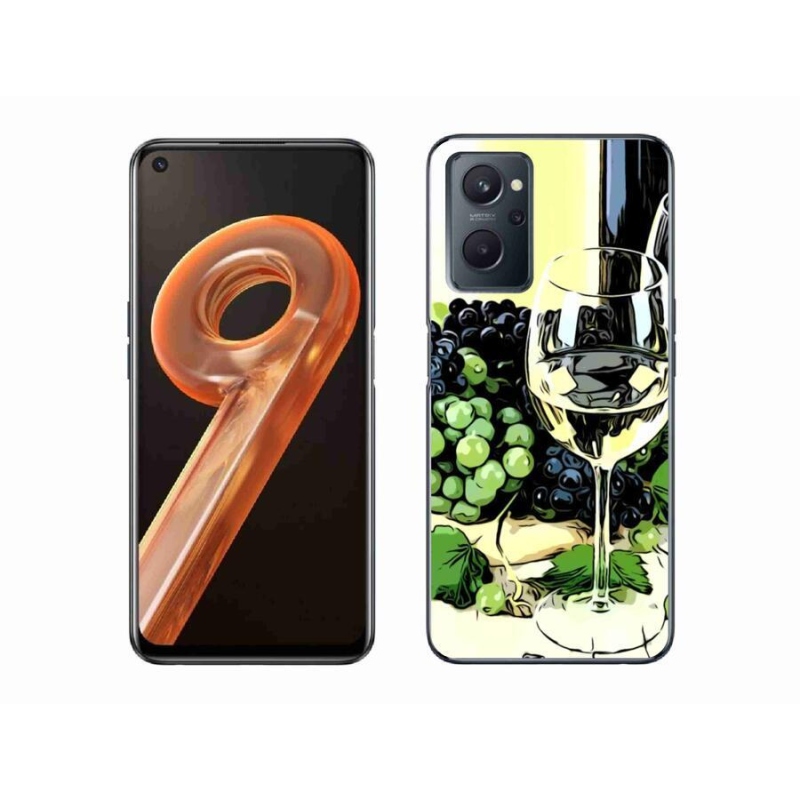 Gél borítás mmCase mobilhoz Realme 9i - pohár bor