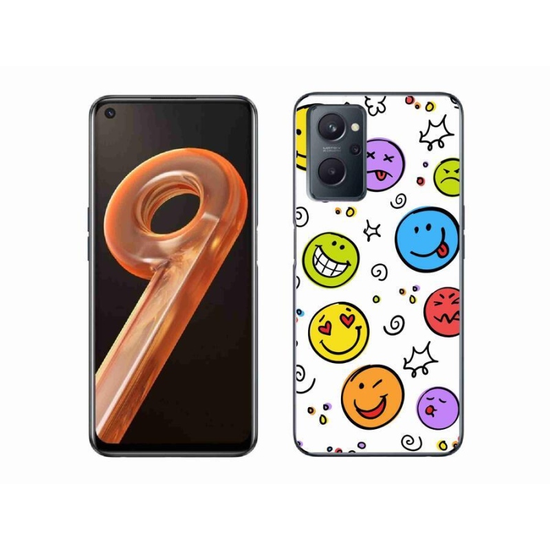Gél borító mmCase a Realme 9i készülékhez - smiley-k
