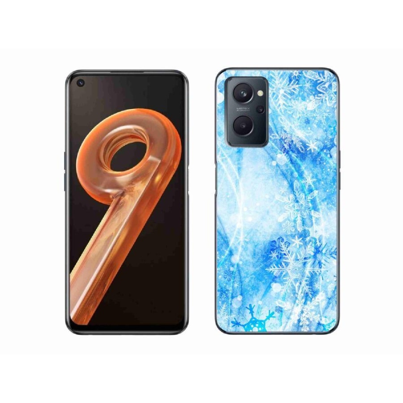 Gél borítás mmCase a Realme 9i készülékhez - hópelyhek