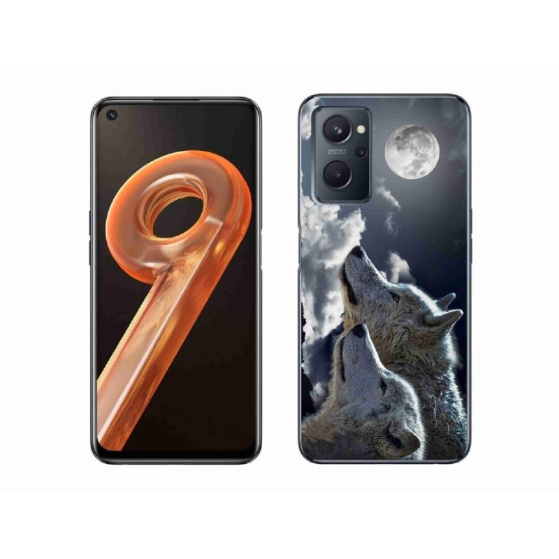 Gél borítás mmCase mobilhoz Realme 9i - farkasok