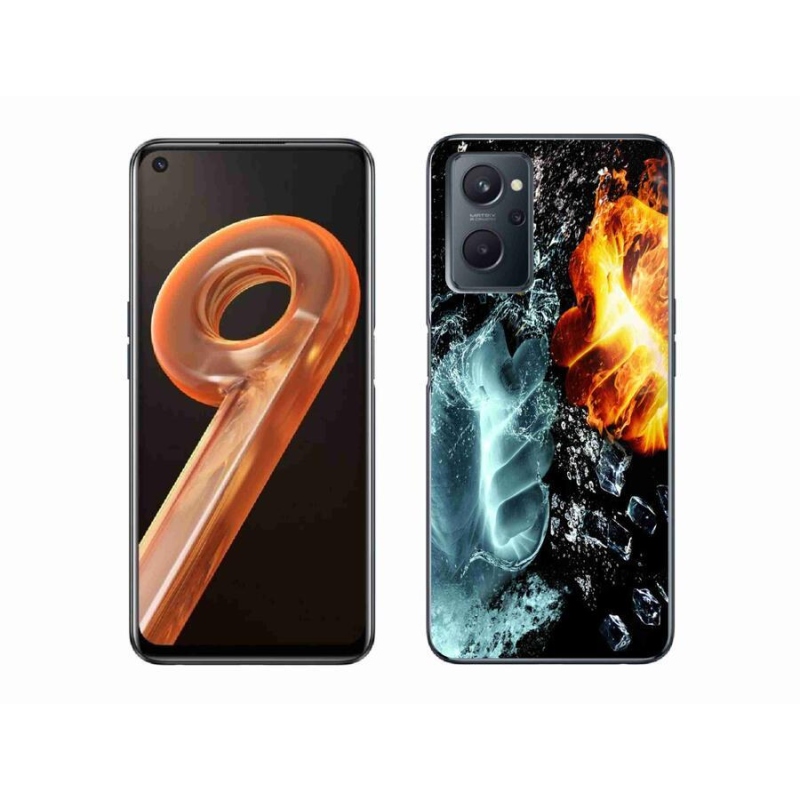 Zselés borítás mmCase a Realme 9i készülékhez - víz és tűz