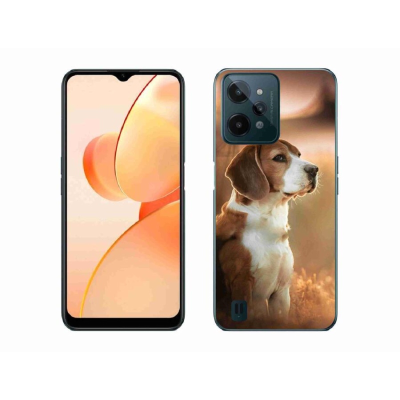 Zselés borító mmCase mobilhoz Realme C31 - bézs színű