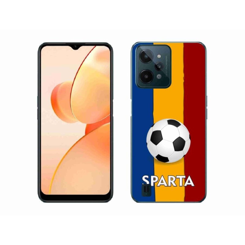 Zselés borítás mmCase mobilhoz Realme C31 - futball 1